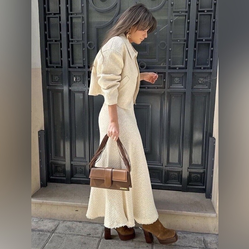 Tweed Cropped Jacket - Picture 7 of 8